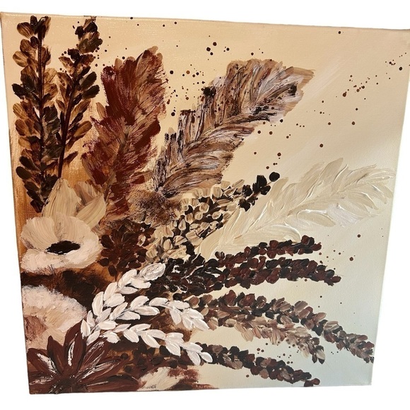 Original Artwork Acrylics on Canvas Impressionism 16" x 16" - Picture 4 of 14